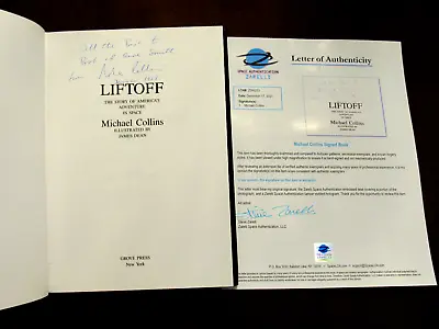 Michael Collins Apollo 11 Nasa Astronaut Signed Auto 1st Ed Liftoff Book Zarelli • $799.99