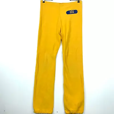$46.74 • Buy Vintage Champion Reverse Weave Warm Up Sweat Pants Size Medium Yellow 80s