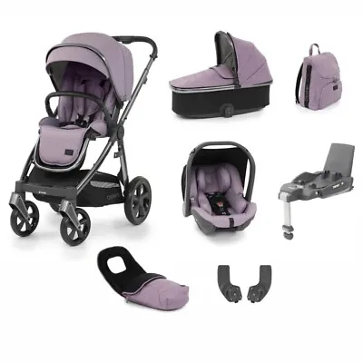 Babystyle Oyster 3 Lavender With Carrycot Footmuff Bag Car Seat Base & Raincover • £799