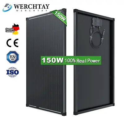 12V 150W Solar Panels Kit Watt Mono Portable Home Caravan Camping Power Charging • $141.55