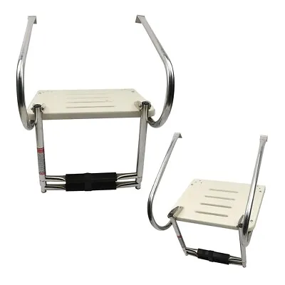 Boat Platform Ladder 2 Step Swim Polyethylene Inboard/Outboard Stainless Marine • $109.89