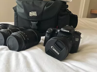 Canon EOS 70 D  MINT  Bundle For Sale • $850