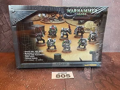 Warhammer 40k Space Ork Ard Boyz Box Sealed BNIB New Old Stock - W805 • £12.50