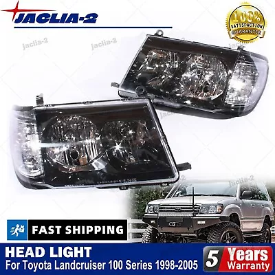 For Toyota Landcruiser 100 Series 1998-2005 Pair Altezza BLACK Head Lights • $220