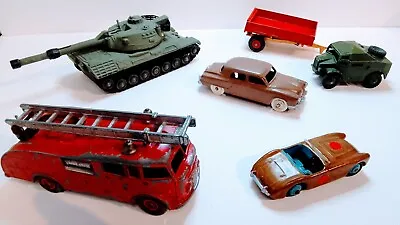 Dinky Vintage Military Fire Engine Cars TrailerVehicles Bundle Collection X 5 • $34.85