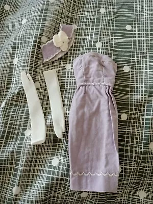 Vintage Miss Suzette Barbie Lavender Sheath With Hat And Gloves • $11.99