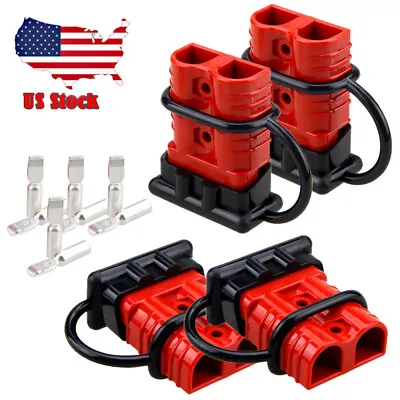 $12.99 • Buy 4x 12V Auto Car Battery Quick Connect Disconnect 6awg Plug Winch Connector 50A