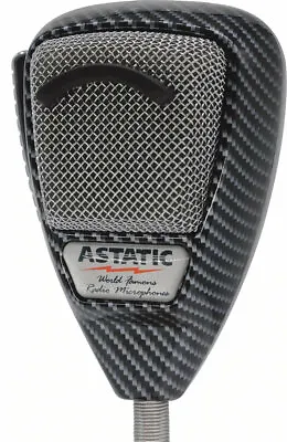 ASTATIC 636L-CF Carbon Fiber Finish CB Ham Radio Microphone 4pin Mic Auth Dealer • $39.99