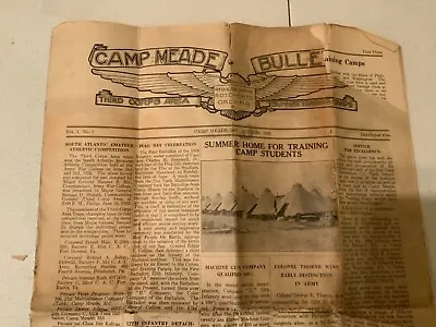 1925 Army Third 3rd Corps Fort Meade Maryland News Newspaper • $24.95