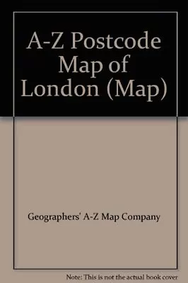 A-Z Postcode Map Of London By Geographers' A-Z Map Company Sheet Map Folded The • £3.49