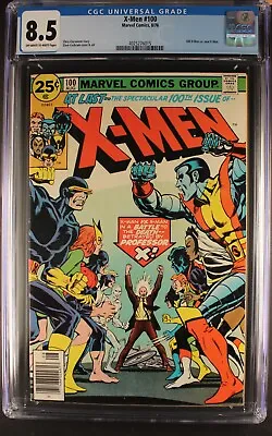 The X-MEN  #100   CGC  WHITE PAGES NEWSSTAND!    4025276015 • $239.99