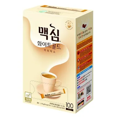 Maxim White Gold Korean Instant Coffee Mix 100 Sticks • $46.99