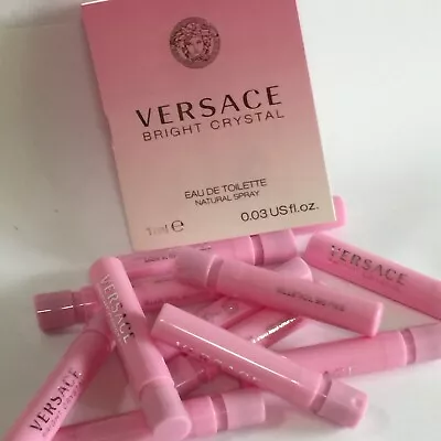 30 Versace Bright Crystal Spray ++ NO CARDS ++  .03oz Vials  NEW        NO CARDS • $24