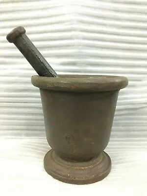 Old Vintage Unique Large Cast Iron Pestle & Mortar Rajasthani Rare Grinder • $602.50