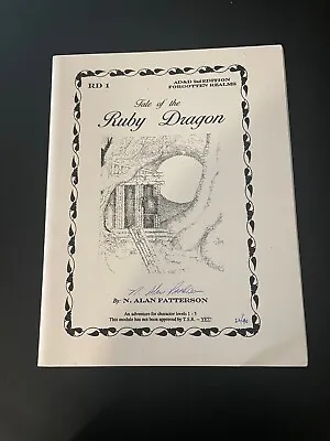 RD1 Tale Of The Ruby Dragon  Pacesetter Games Patterson Signed Gen Con 2013 AF2 • $250