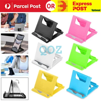 $3.76 • Buy Universal Desk Stand Mobile Phone Tablet Holder Adjustable Foldable Portable
