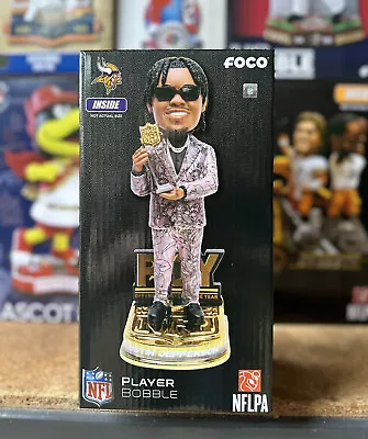 Justin Jefferson Minnesota Vikings 2022 Offensive Player Of Year Bobble NEW FOCO • $100