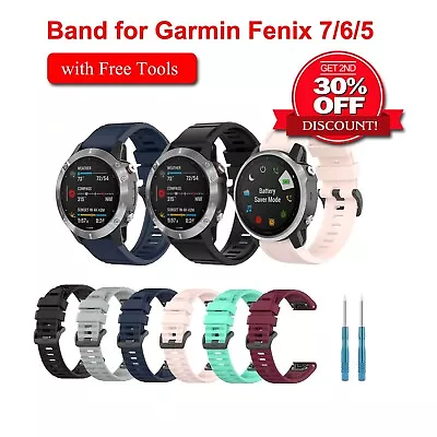 For Garmin Fenix 7x/7/7s Fenix 6/6s/6x/5/5x/5s/Plus/3/Forerunner Band Strap  • $9.79