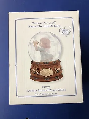 NEW Precious Moments 131101 2012 Joy To The World 100mm Musical Water Globe NIB • $24.95