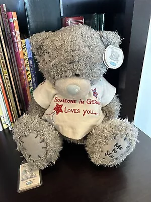 8  Me To You Carte Blanche Gray Teddy Bear Plush 'Someone In Germany Loves You” • $19.50