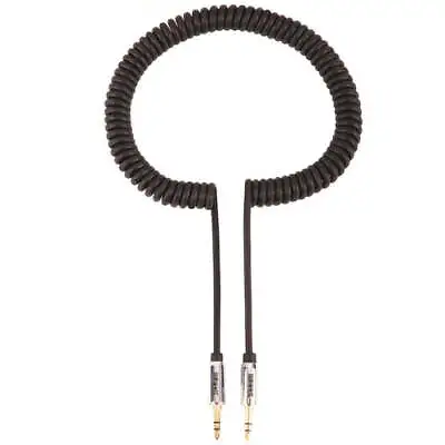 Duronic 2M Coiled Auxiliary Aux Audio Cable 3.5mm Male-to-Male Jacks Lead • £4.99