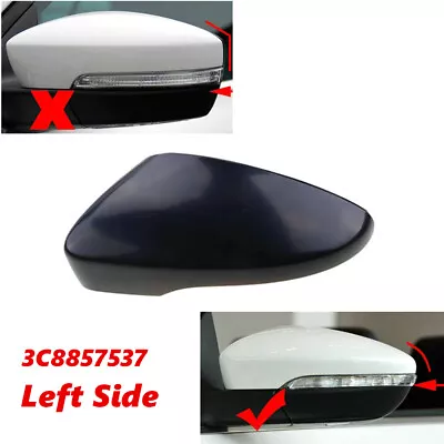 $13.59 • Buy Left Driver Side Rear View Mirror Cover Cap For VW CC VW EOS Scirocco 2012-2016