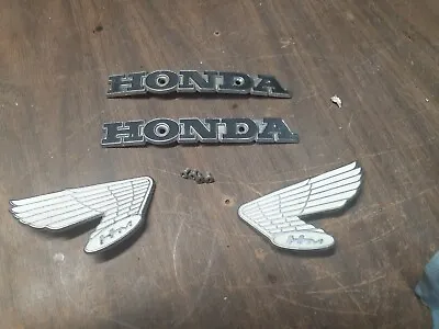 Vintage Honda Motorcycle Tank Emblem (Wings) Badge OEM • $75