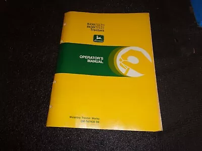 John Deere 8430 / 8630 Tractor Operators Manual Owners Instruction Book Original • £50