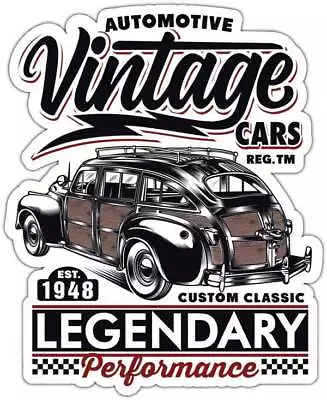 Automotive Performanve Legendaty Vintage Car Bumper Window Sticker Decal 4 X5  • $3.85