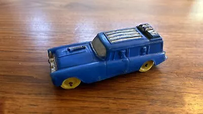 Auburn Rubber Co Plastic Airport Shuttle Station Wagon Blue 1950s  4.5” • $8