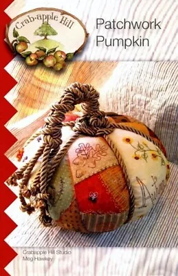 Patchwork Pumpkin - Pattern By Meg Hawkey - Hand Embroidery And Crazy Quilting • $8
