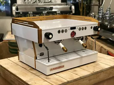 La Marzocco Linea Pb 2 Group Custom White & Gold Espresso Coffee Machine • $1