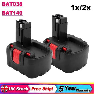 £49.91 • Buy 2X For Bosch 14.4V 4.8Ah Battery BAT038 BAT040 BAT140 2607335533 PSR1440 GDS GSR