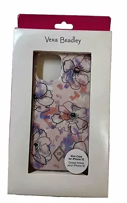 Vera Bradley Slim Case IPhone 12 Anemone Watercolor NIB • $17.99