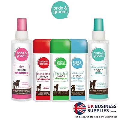 £5.79 • Buy Pride & Groom Dog Scented Shampoo Grooming Care 1, 2, 4, & 6 Packs