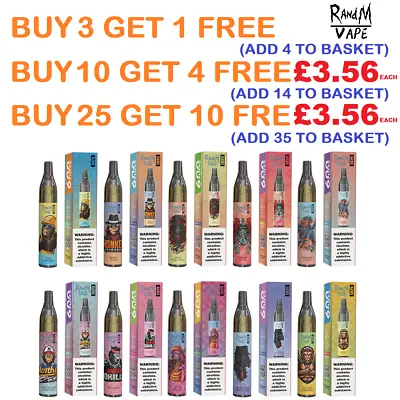 £4.99 • Buy R And M RandM VASE 600 Puffs Disposable Pod 20mg Like Crystal Elux Lost Mary