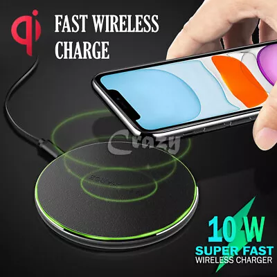 10W/15W Qi Wireless Charging Charger For IPhone 13 12 11 Pro Max Samsung S10 S20 • $10.99