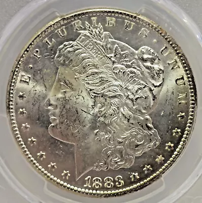 1883-CC Morgan Silver Dollar PCGS Graded MS 62+ • $360