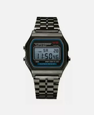 RETRO Mens Classic Watch Digital Sports Alarm Stopwatch Unisex Wrist Watch • £5.99