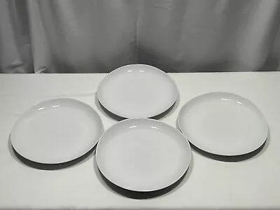 Organic Porcelain Dinner Plate Set Of 4 By West Elm 11” Dinnerware • $25