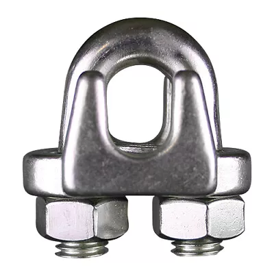 2/PK. 5/16  316 Stainless Steel MALLEABLE WIRE ROPE CLIPS • $17.50