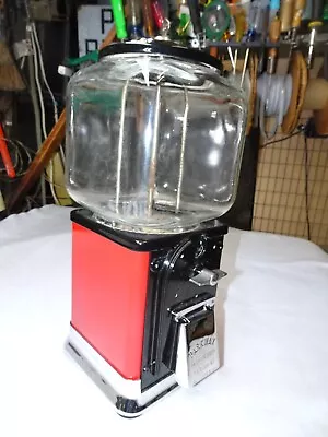 VTG 1950's VICTOR TOPPER 1 CENT  GUMBALL VENDING MACHINE W/KEY GREAT CONDITION • $199.99