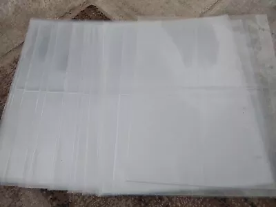 £3.99 • Buy 20 X Postcard Sleeves, Clear, 4 Pocket, Open At Top, Used