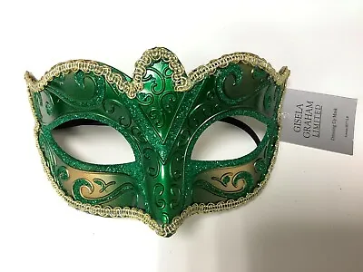 Gisela Graham Masquerade Party Mask Halloween Christmas Decoration 4 Colours • £2.20