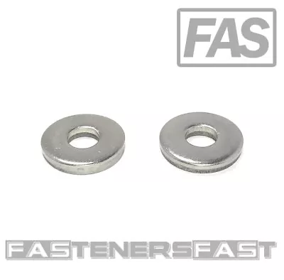 (50) 1/4 Stainless Steel Extra Thick Flat Washer (3/4 OD - 1/8 Thick) 18-8 • $14.95