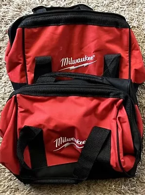 (2) Milwaukee 902189018 Contractors Tool Bag Case Tote • $0.97