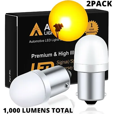 5008 LED Amber Yellow Rear Turn Signal Light Bulbs For Motorcycle ATVs Scooters • $14.98