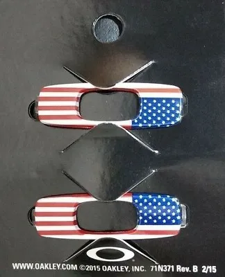 Oakley Batwolf Sunglasses Replacement Icons Attachments O Logo Pair USA Flag New • $19.99