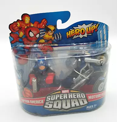 Marvel SUPER HERO SQUAD 2009 CAPTAIN AMERICA & MOTORCYCLE • $10