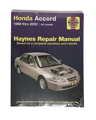 Haynes 42014 Repair Manual Honda Accord 1998 - 2002 (Fit: More Than One Vehicle) • $21.85